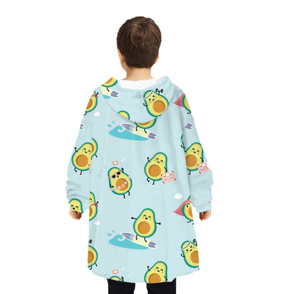 Soft Bee Print Lazy Wearable Watching TV Blanket