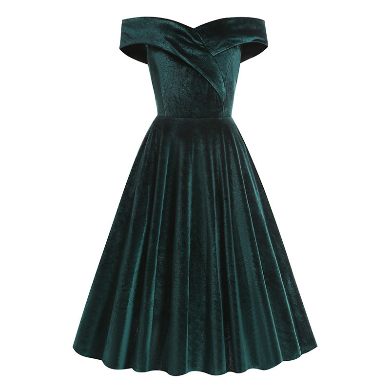 Off The Shoulder Merry Christmas Dresses