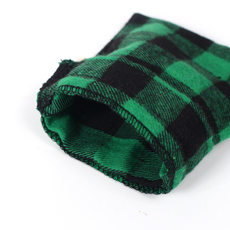 Red&Green Cotton Christmas Gift Bags 50pcs/Set