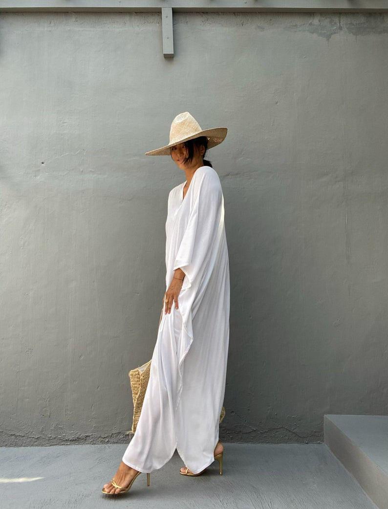 Casual Summer Holiday  Long Romper Cover Up Dresses