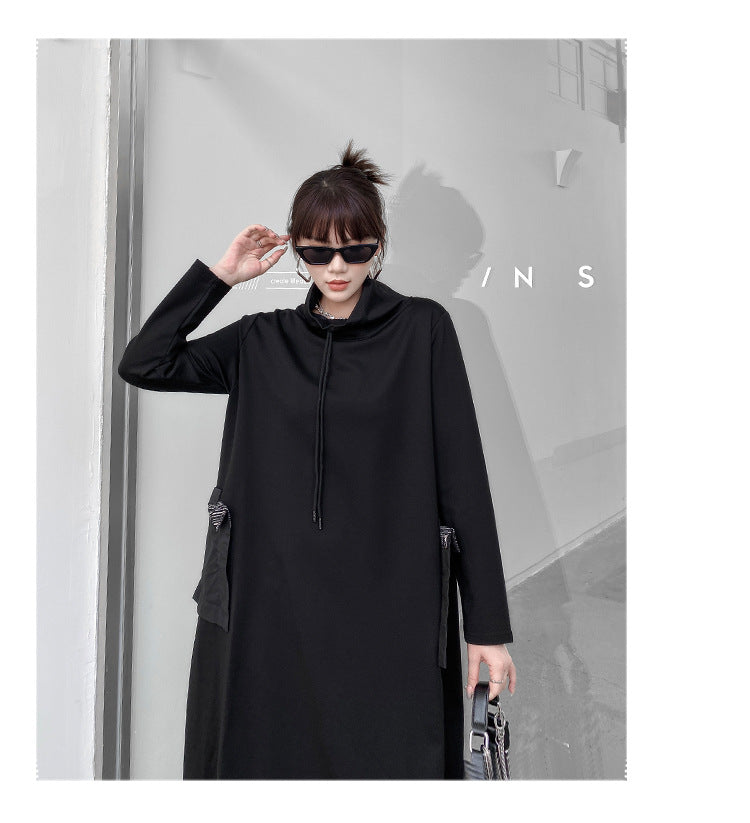 Vintage Turtleneck Winter Long A Line Dresses