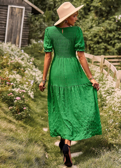 Casual Short Sleeves A Line Midi Dresses