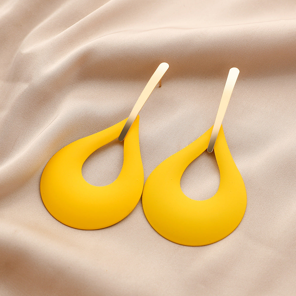 Fashion Geometry Design Women Drop Earrings