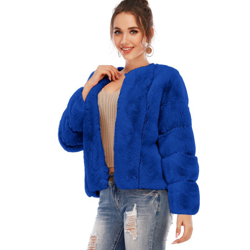 Winter Artificial Fur Short Coats for Women