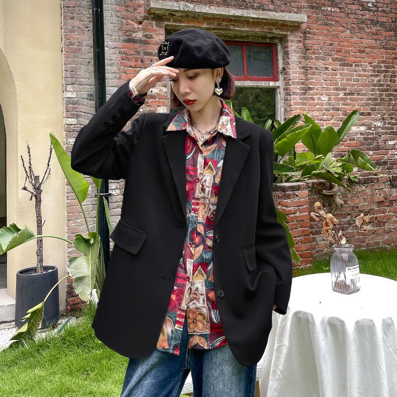 Women Casual Loose Fall Blazers-STYLEGOING