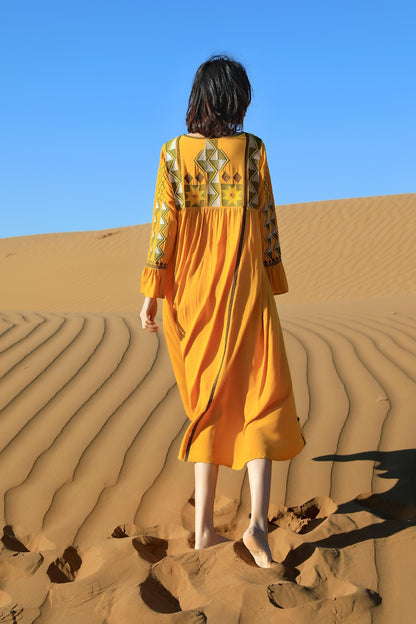 Vintage Ethnic Summer Beach Fairy Long Dresses