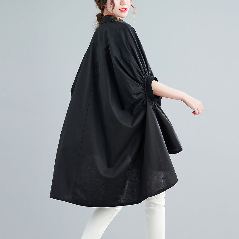 Summer Bat Sleeves Plus Sizes Shirts for Women