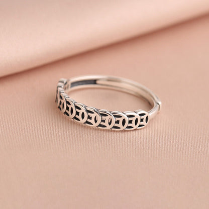 Good Fortune Designed Sliver Rings for Women