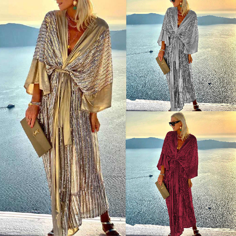 Casual Summer Bat Holiday Long Romper Dresses