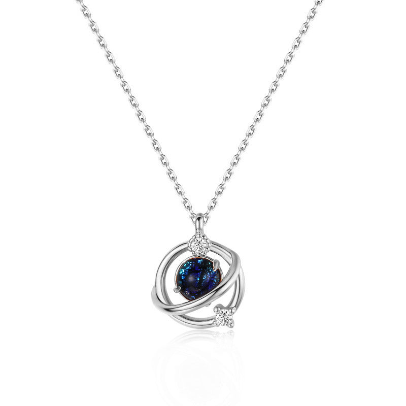 Fantasy Planet Design Silver Necklace for Women