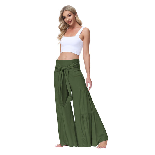 Casual Elastic Waist Loose Pants for Women