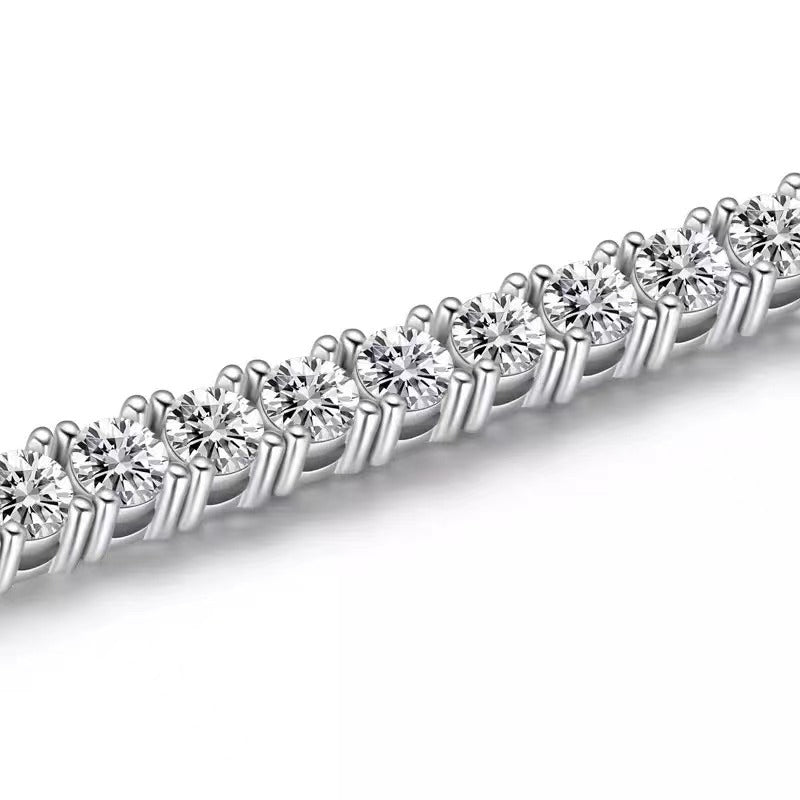 Sterling Silver Fashion Zircon Bracelets