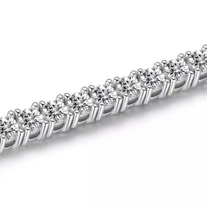 Sterling Silver Fashion Zircon Bracelets