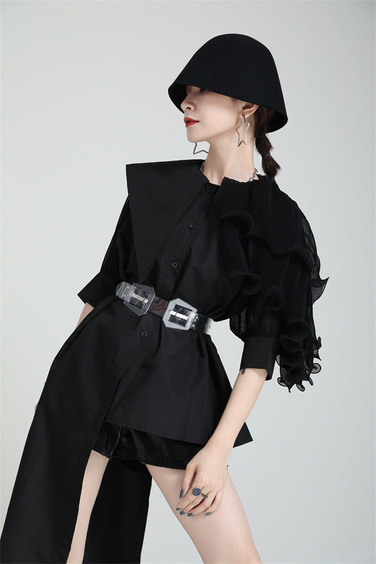 3D Designed Asymmetrical Summer Shirts Dresses