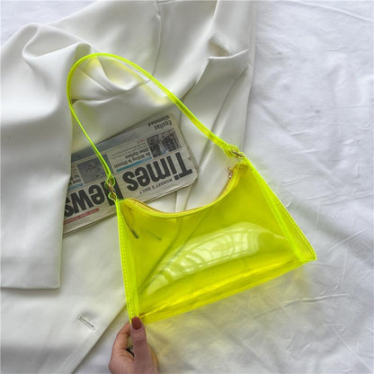 Fashion Summer Trasparent Jelly Handbags-STYLEGOING