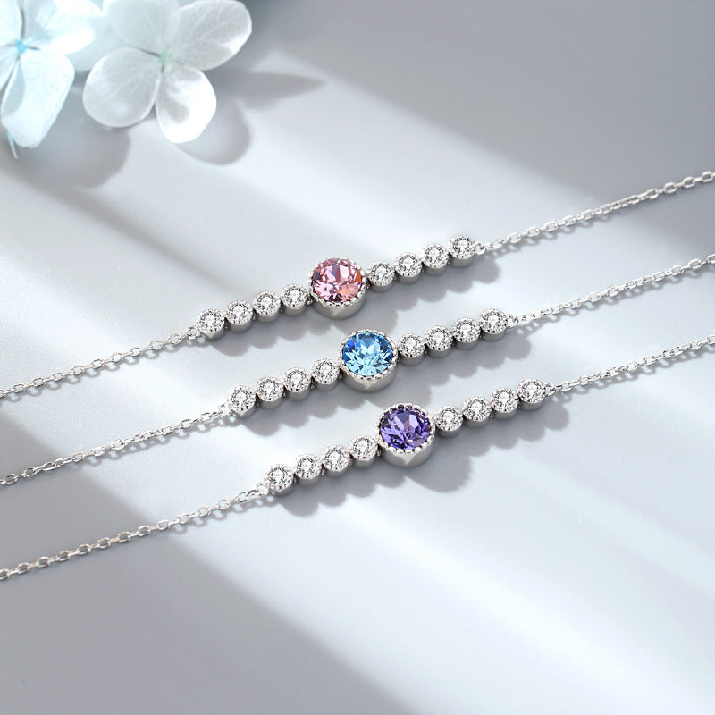 Romantic Luxury Crystal Sliver Bracelet for Women