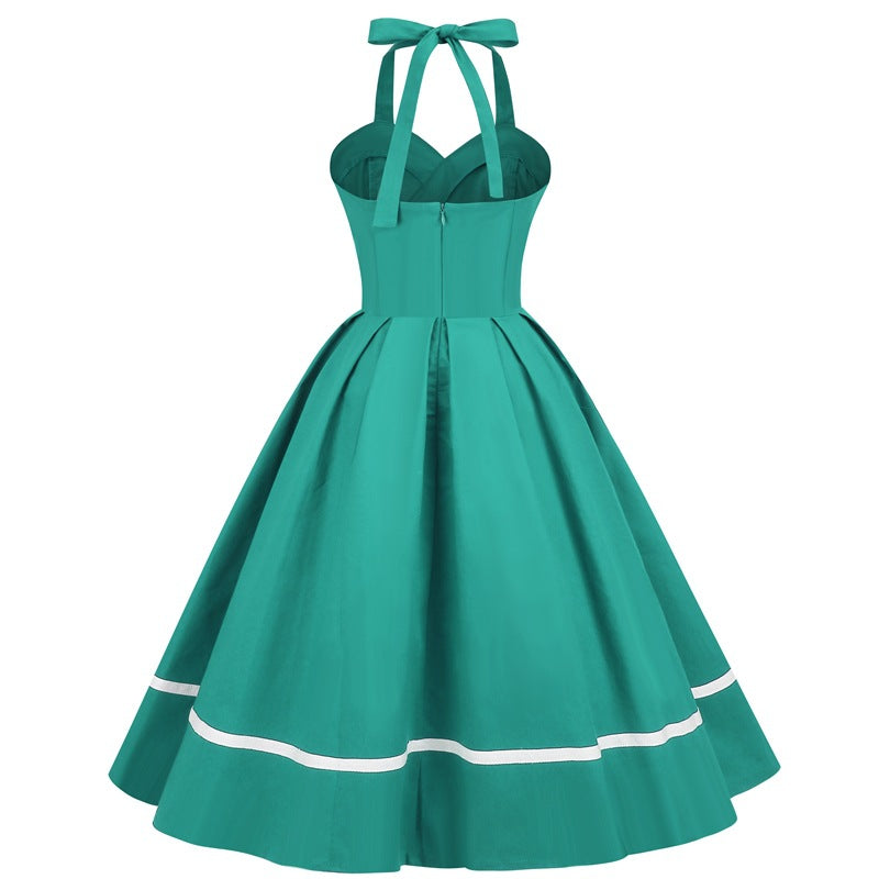 Vintage Sleeveless Halter Dresses