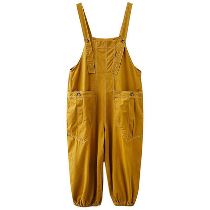 Plus Sizes Women Demin Dungarees-STYLEGOING