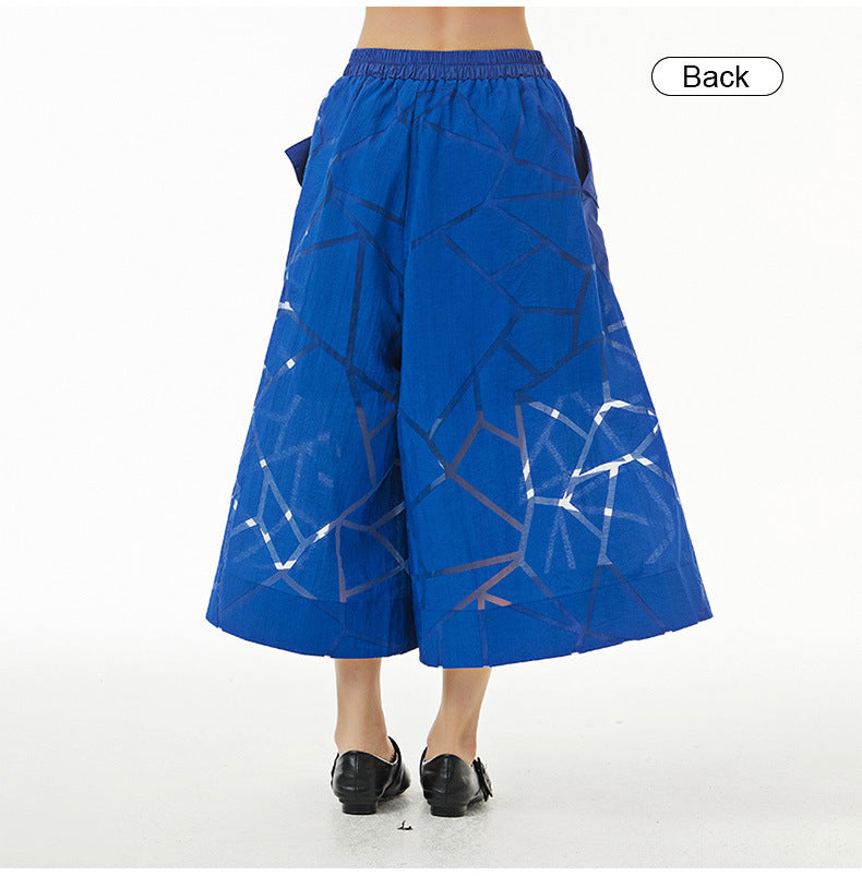Summer Leisure Plus Sizes Wide Legs Pants