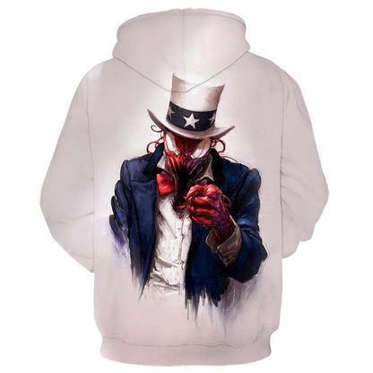 Casual Round Neck 3D Print Hoodies for Lovers-STYLEGOING