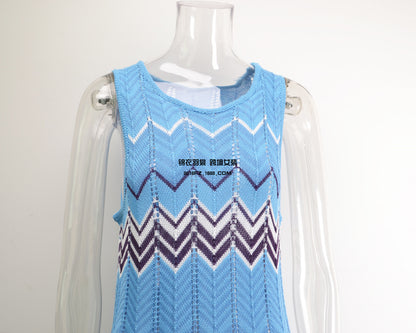 Sexy Women Summer Knitting Long Beach Dresses