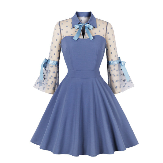 Elegant Tulle Vintage Long Sleeves Dresses