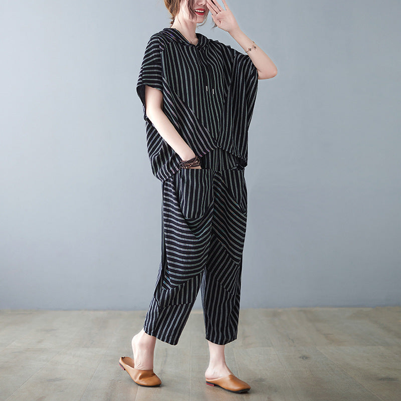 Summer Two Pieces Tops and Harem Pants