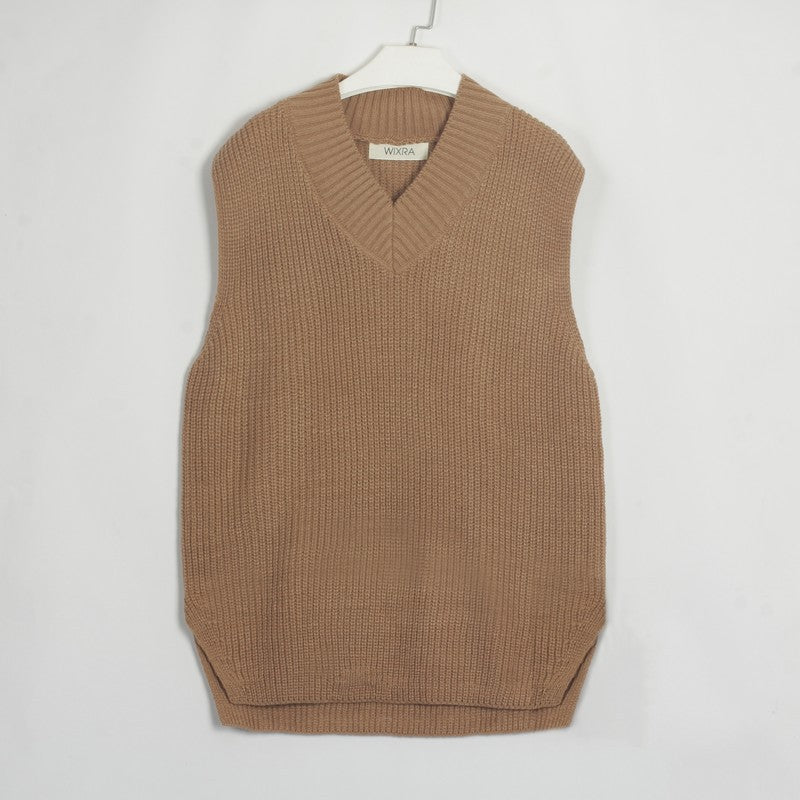 Women Sleeveless Knitted Vest