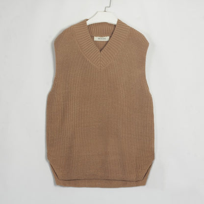 Women Sleeveless Knitted Vest
