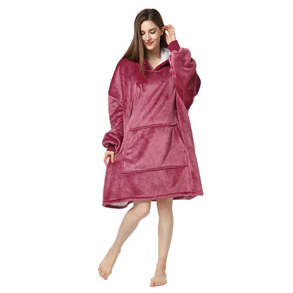 Plus Sizes Warm Hoodies Sleepwear for Couple