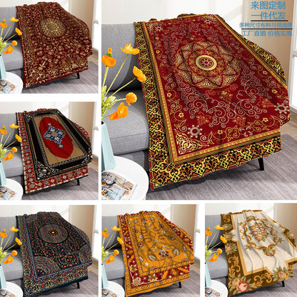 Vintage Boho Fleece Throw Blankets