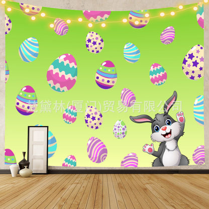 Happy Easter Day Room Wall Tapestry for Decoration