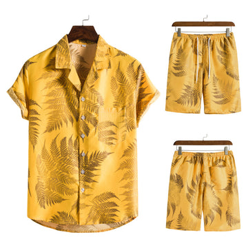 Summer Hawaii Floral Men‘s Beach Sets