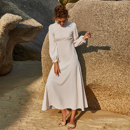 Summer Chiffon Long Sleeves Dresses