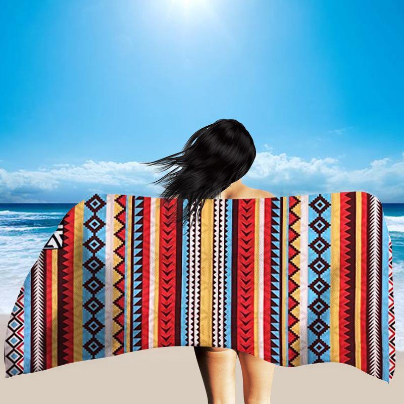 Summer Fast Drying Print Beach Bathing Towel-STYLEGOING