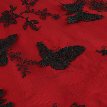 Vintage Sleeveless Butterfly Tulle Dresses