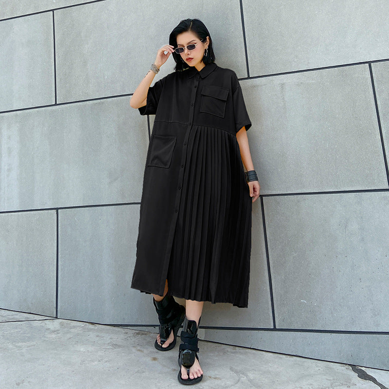 Designed Summer Short Sleeves Long Cozy Dresses