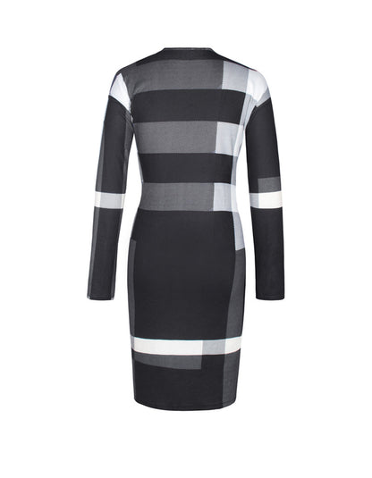 Fashion Plaid Design Fall Long Coats for Women