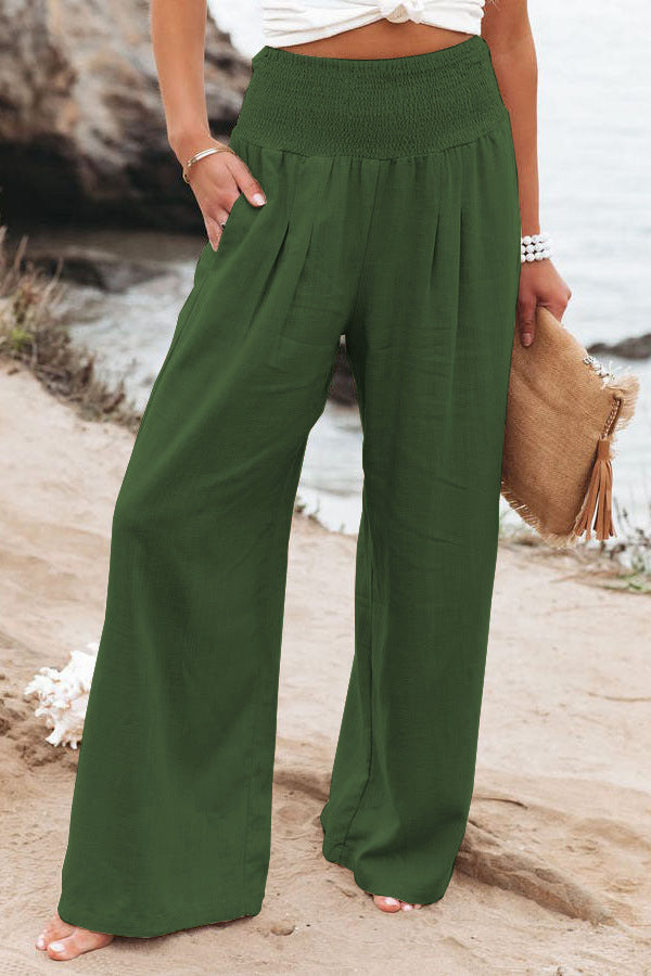 Casual Linen Summer Wide Legs Pants for Women