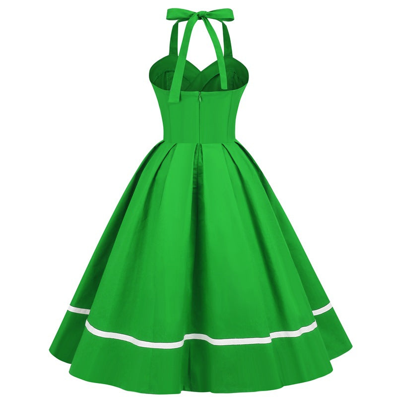 Vintage Sleeveless Halter Dresses