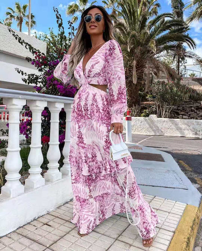 Summer Long Sleeves Maxi Dresses