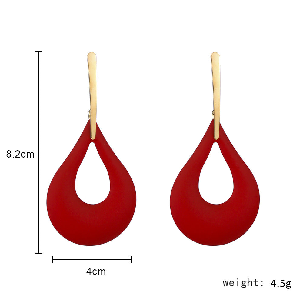 Fashion Geometry Design Women Drop Earrings