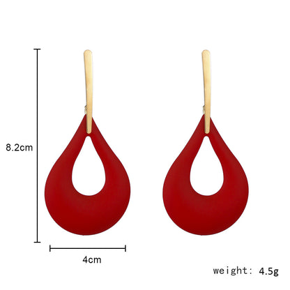 Fashion Geometry Design Women Drop Earrings