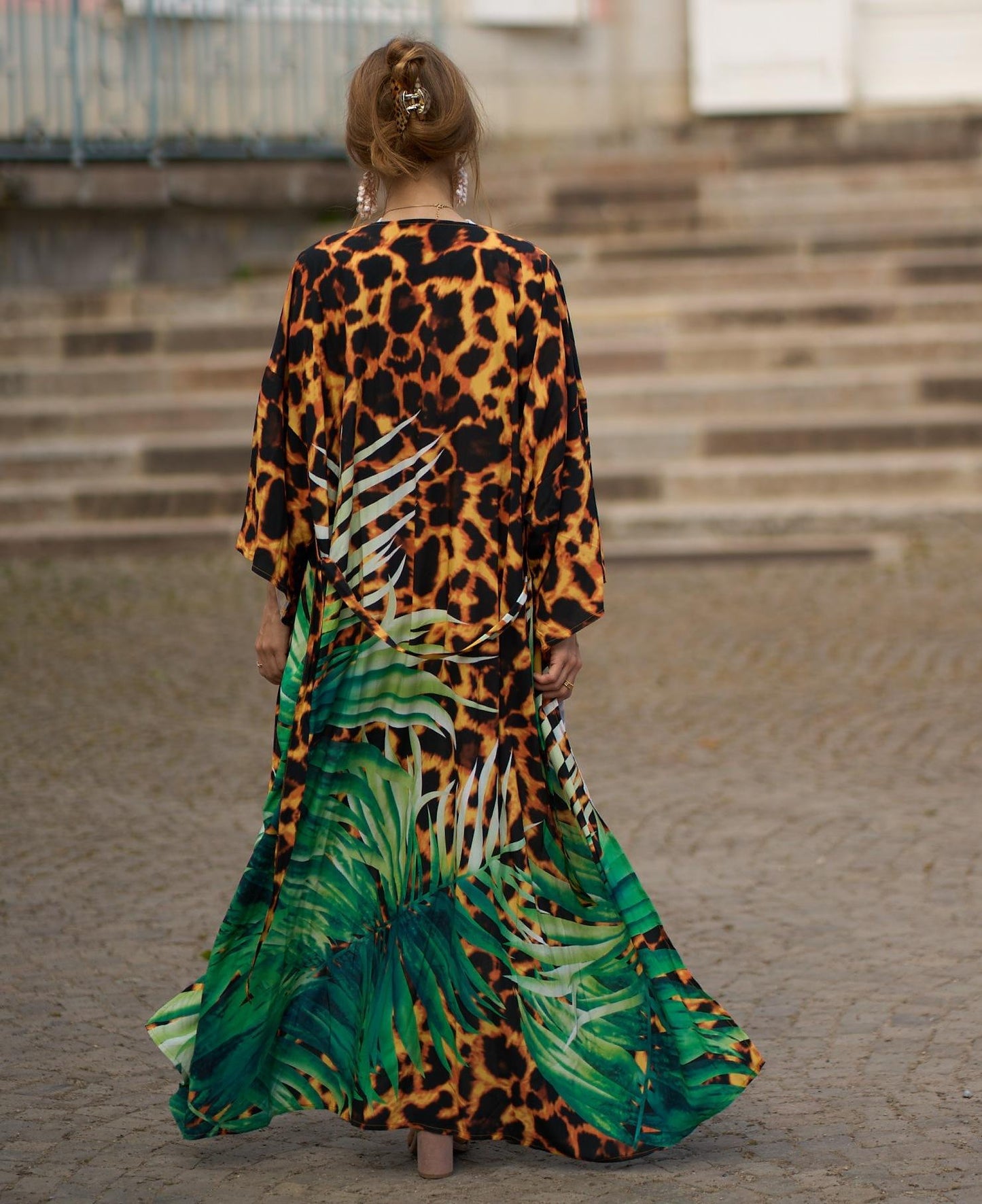Summer Leopard Beachwear Cover Up Dresses