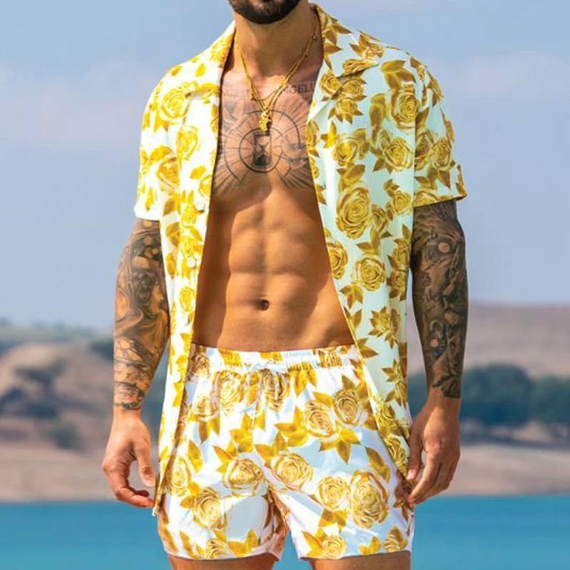 Men's Summer Short Sleeves Tops&Short Pants-STYLEGOING