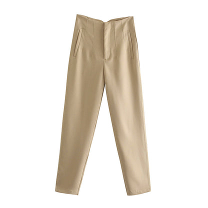 Elegant High Waist Summer Slim Casual Pants for Women
