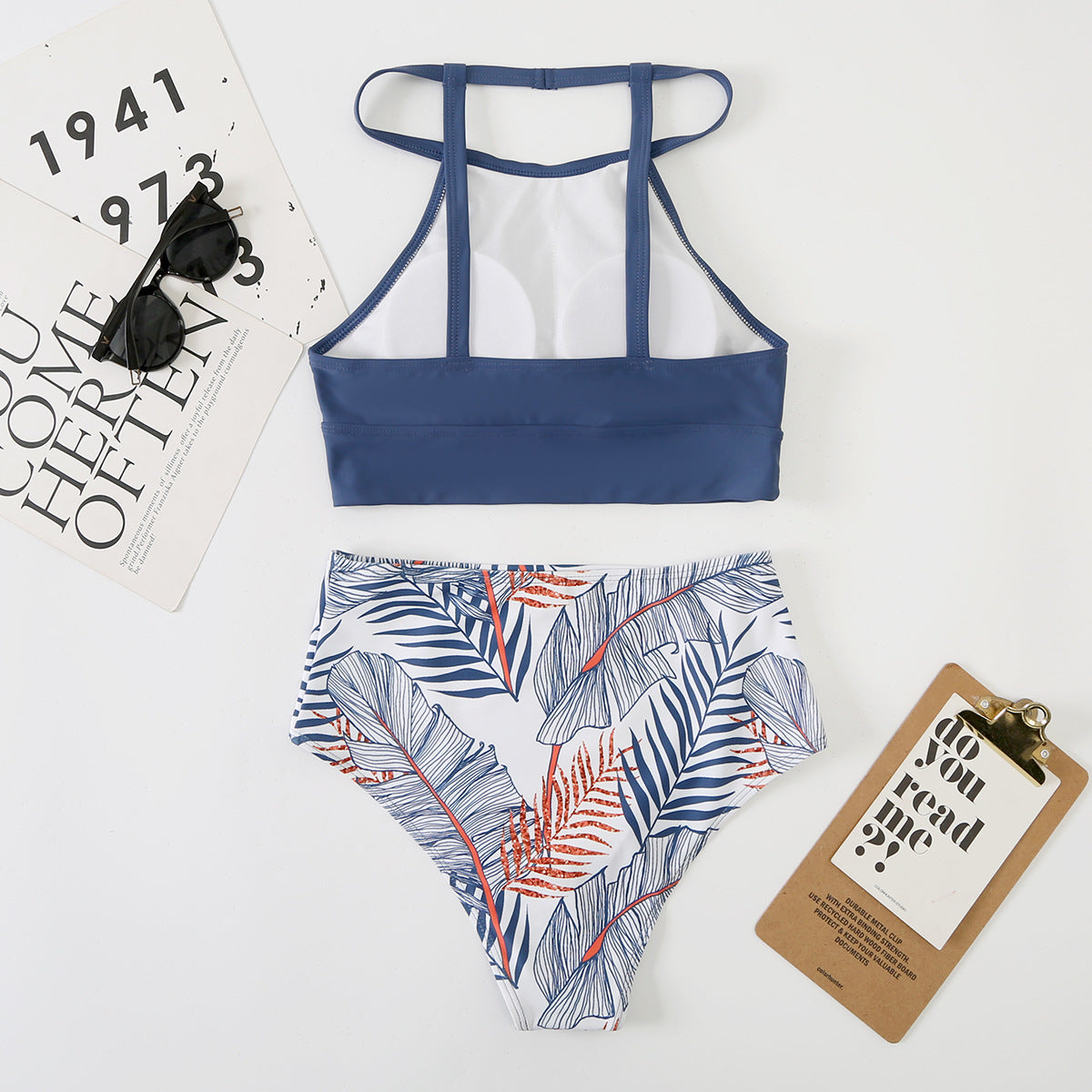 Sexy High Waist Two Pieces Summer Bikini Swimsuits