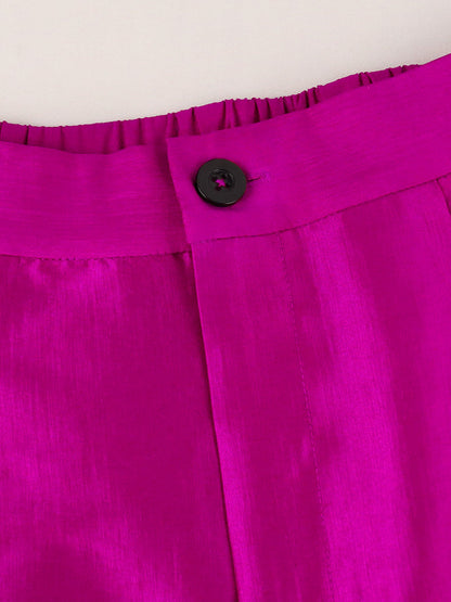 Sexy High Waist Designed Wide Legs Party Pants