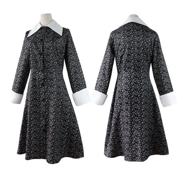 1991 The Addams Family Wednesday Addams Cosplay Costume