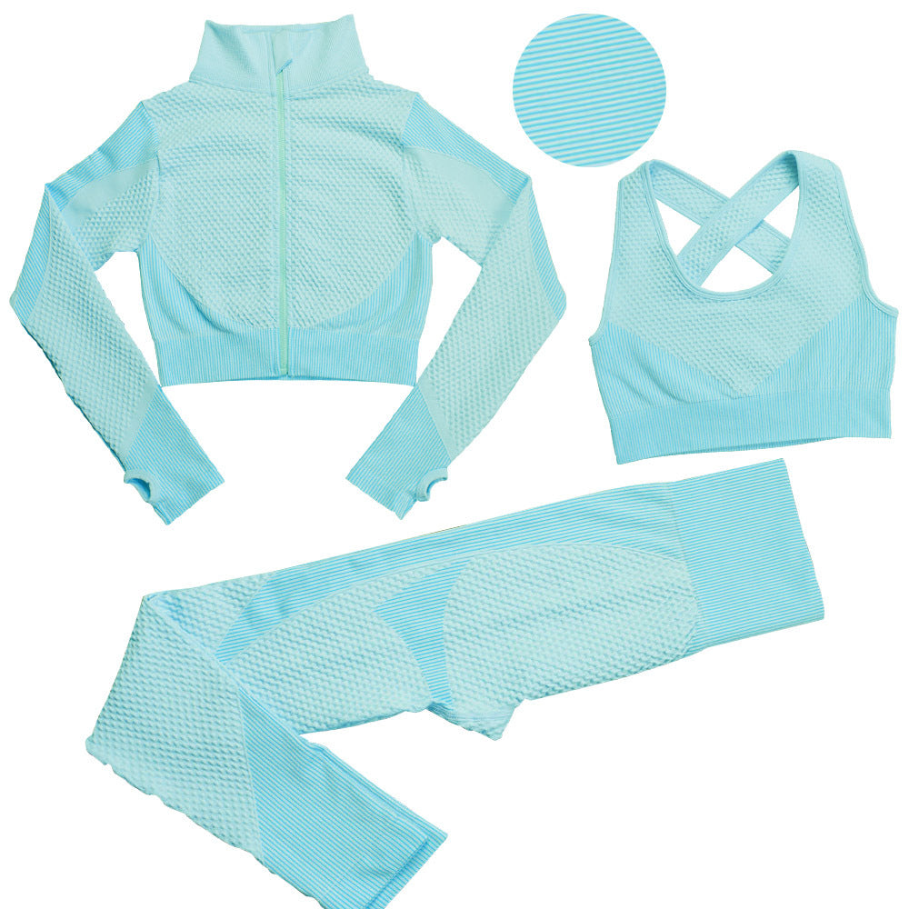 Sexy Body Buidling Sporting 3pcs Suits for Women
